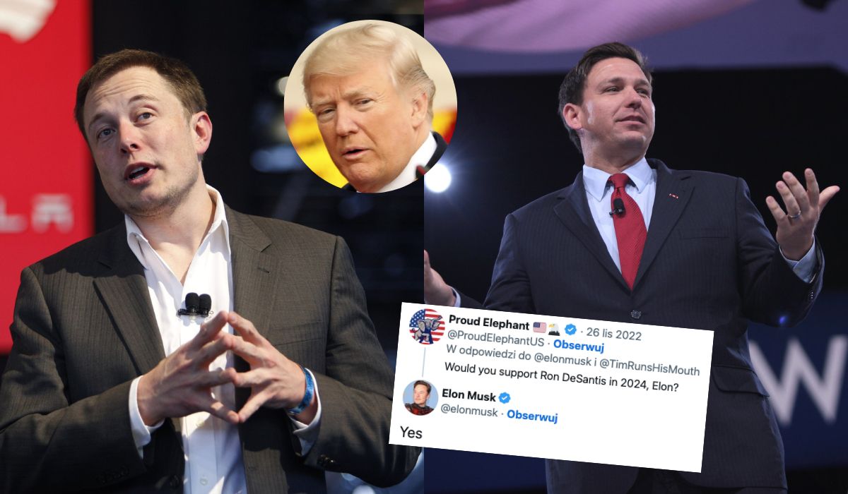 Elon Musk ogłosił, że zagłosuje na republikanina Rona DeSantisa