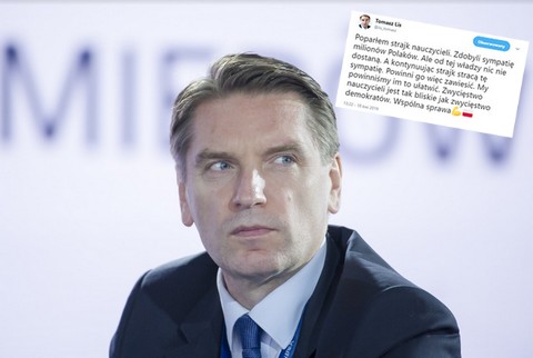 Tomasz Lis popiera strajk nauczycieli, ale prosi żeby już skończyć