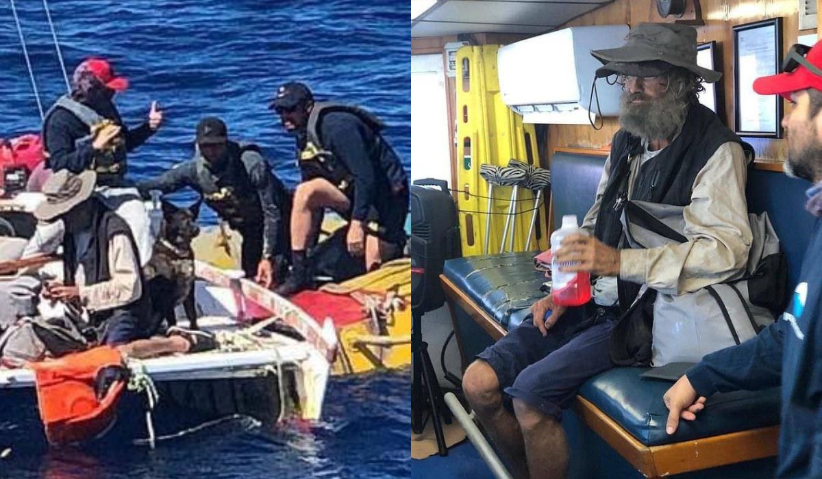 Australijski żeglarz i pies uratowani po 2-miesięcznej tułaczce po oceanie, jedli surowe ryby i pili deszczówkę