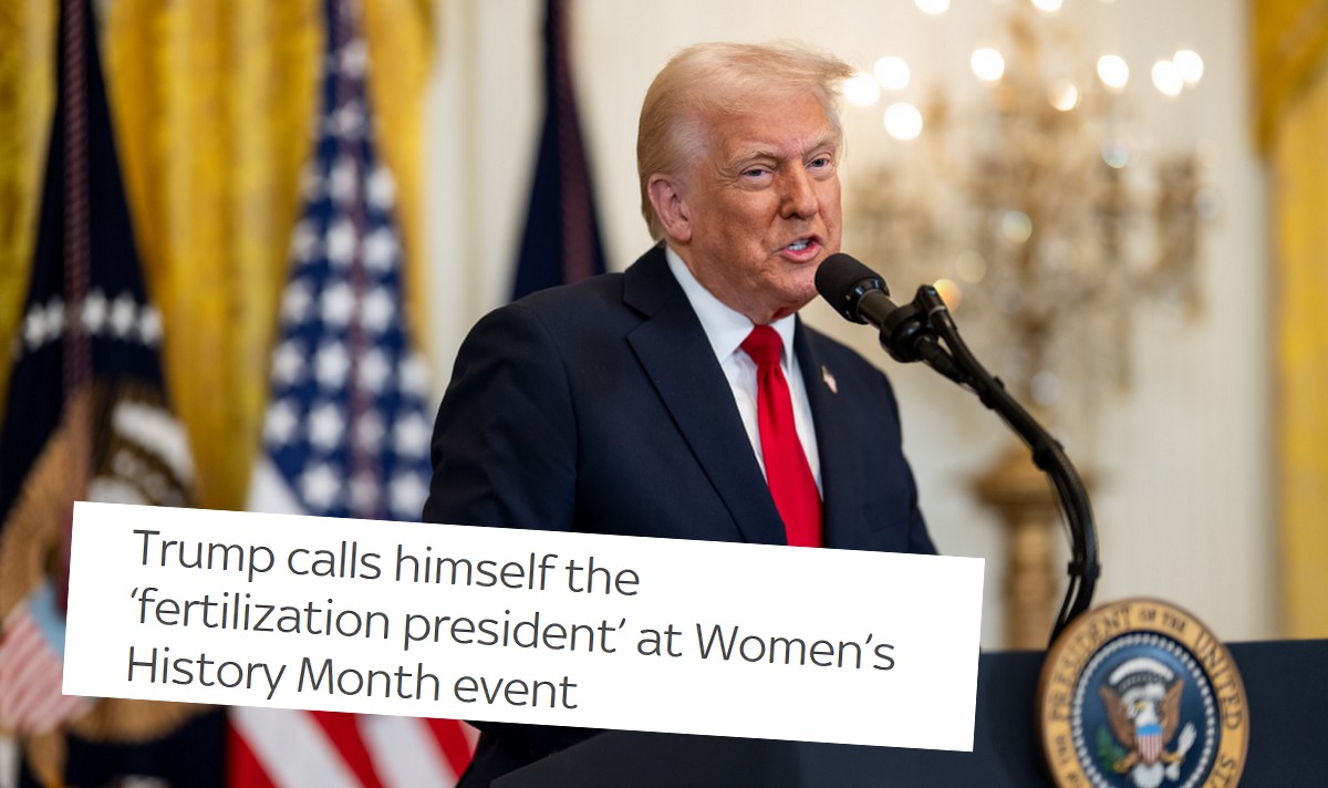 Trump przewiduje, że zostanie zapamiętany jako "prezydent płodności", bo wspiera in vitro