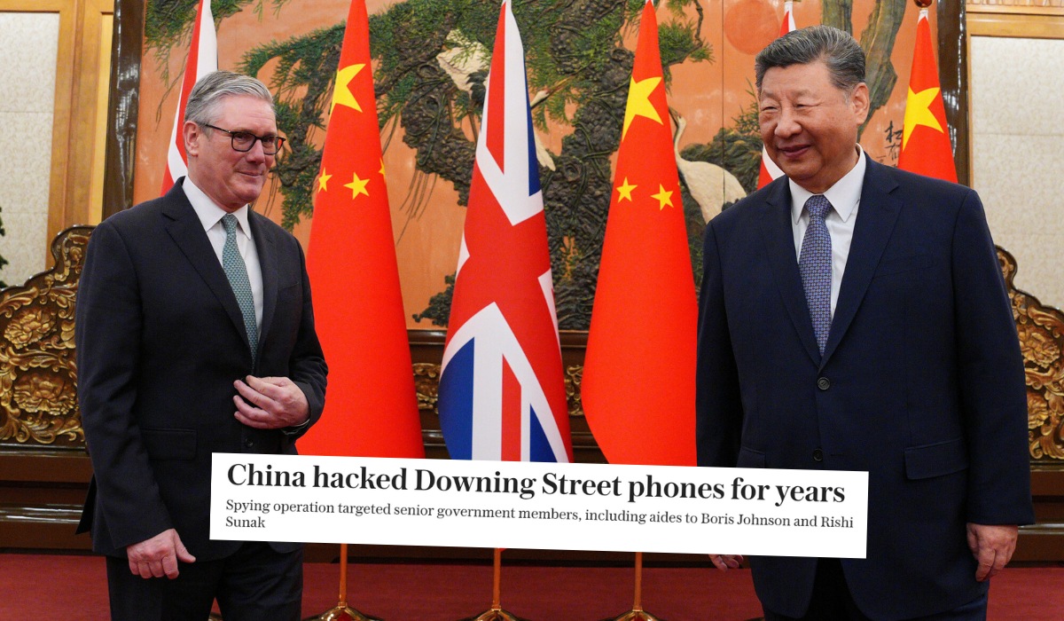 Brytyjczycy zorientowali się, że ich rząd był od lat podsłuchiwany przez Chiny