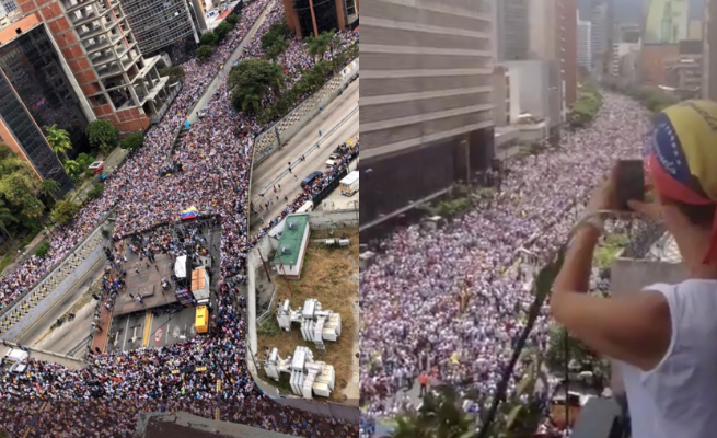 Setki tysięcy Wenezuelczyków na ulicach Caracas. Żądają odwołania prezydenta Maduro