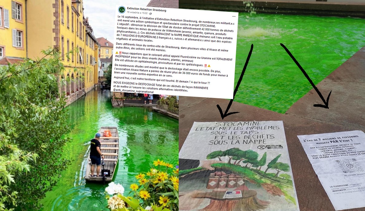 Francja: aktywiści chcieli ostrzec przed zatruciem rzeki, niechcący naprawdę ją zatruli