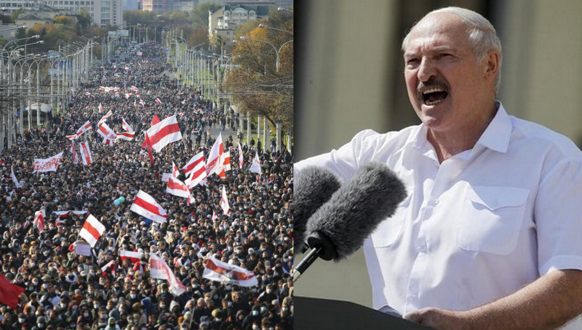 Białoruś: para nastolatków skazana na kolonię karną, bo sprejowali po milicyjnych tarczach