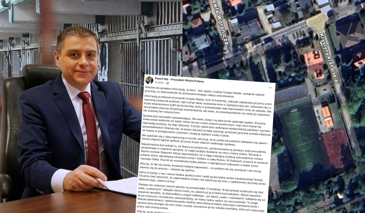 Prezydent Puław miał odsiedzieć absurdalną karę, ale ktoś opłacił grzywnę