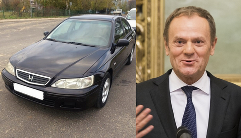 
Honda Donalda Tuska do kupienia na Allegro za 100 tysięcy złotych
