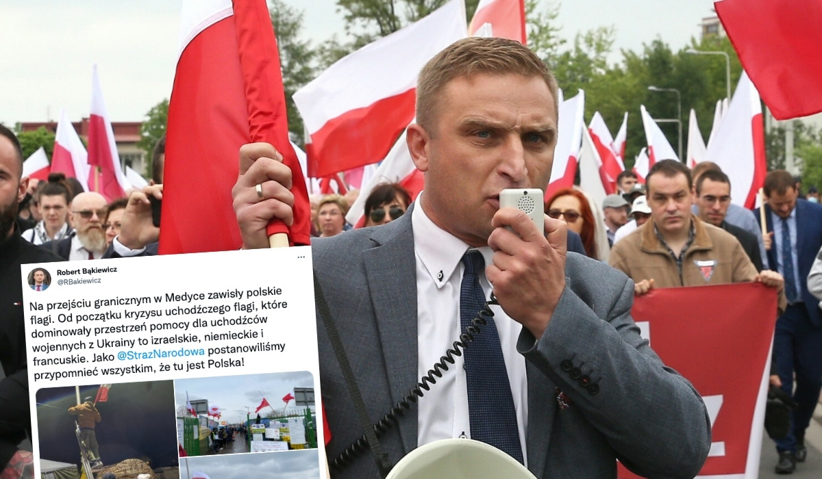 Bąkiewicz w rozterce: chce pomagać potrzebującym, ale tak, żeby nie godzić się na multi-kulti