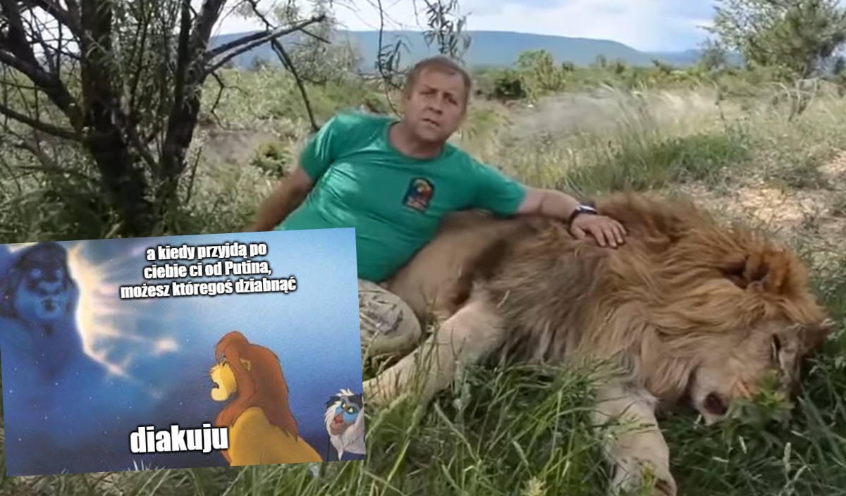 Krym: prorosyjski kolaborant kolekcjonujący egzotyczne zwierzęta został pogryziony przez lwa