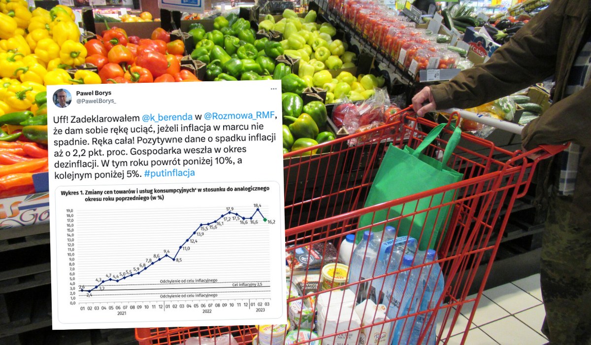 Inflacja wreszcie spadła, prezes PFR cieszy się, że będzie w tym roku już tylko niższa i niższa