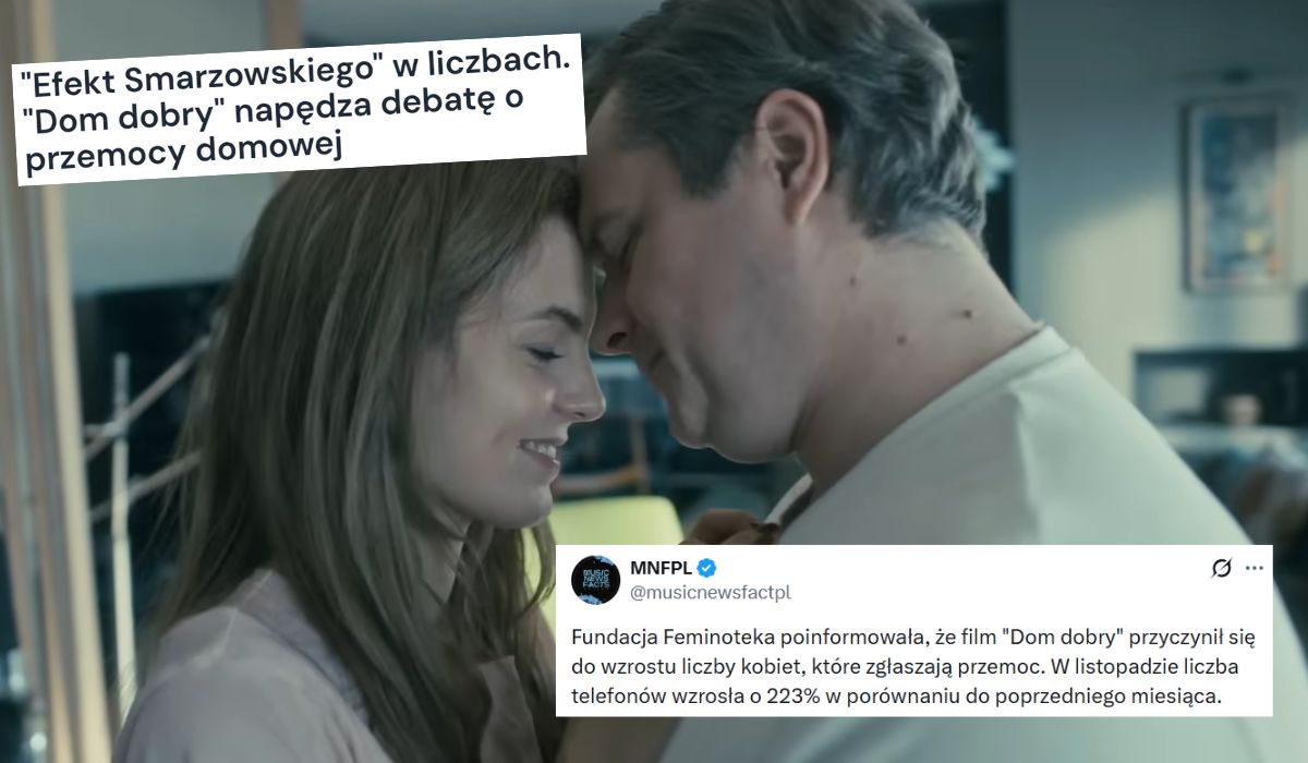Po premierze filmu "Dom dobry" wzrosła liczba raportowanych przypadków przemocy domowej
