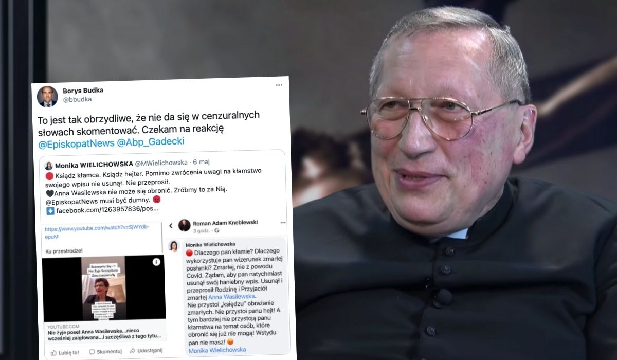 Znajomi zmarłej piszą do biskupa, bo ksiądz Kneblewski posługuje się nią do szerzenia antyszczepionkowej propagandy