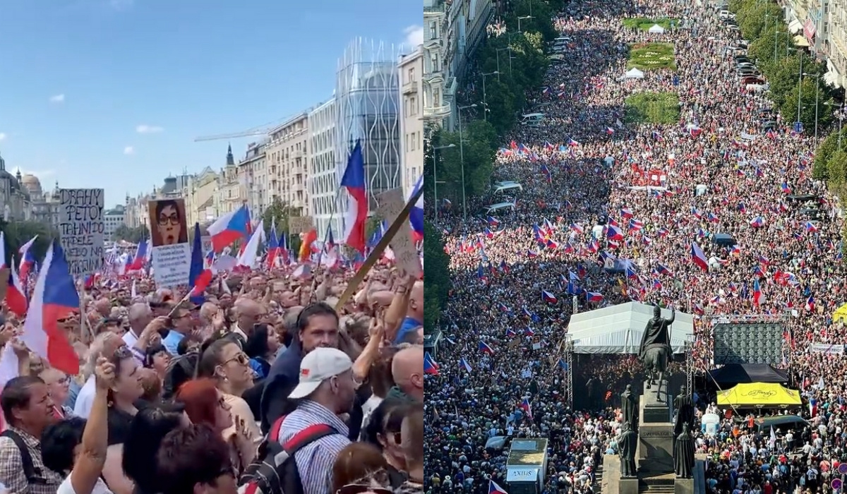 Czechy: w Pradze wnerwieni obywatele wyszli protestować przeciwko drożyźnie