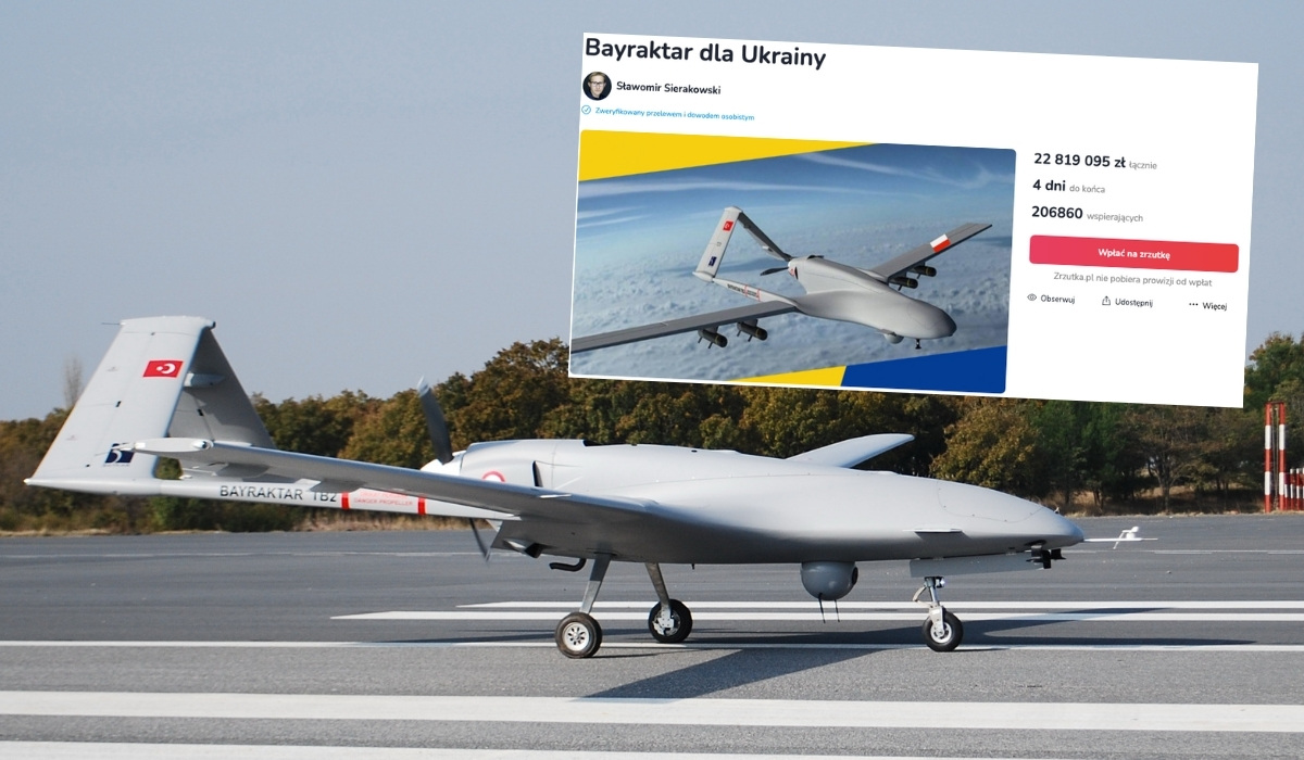 Polska zbiórka na Bayraktara dla Ukrainy zakończyła się sukcesem