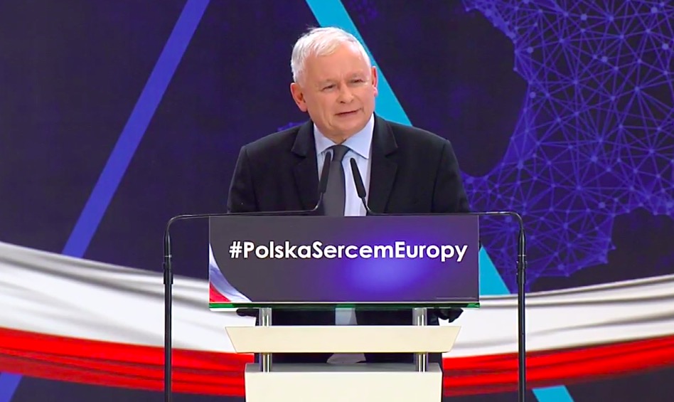Kaczyński na konwencji PiS: wara od naszych dzieci