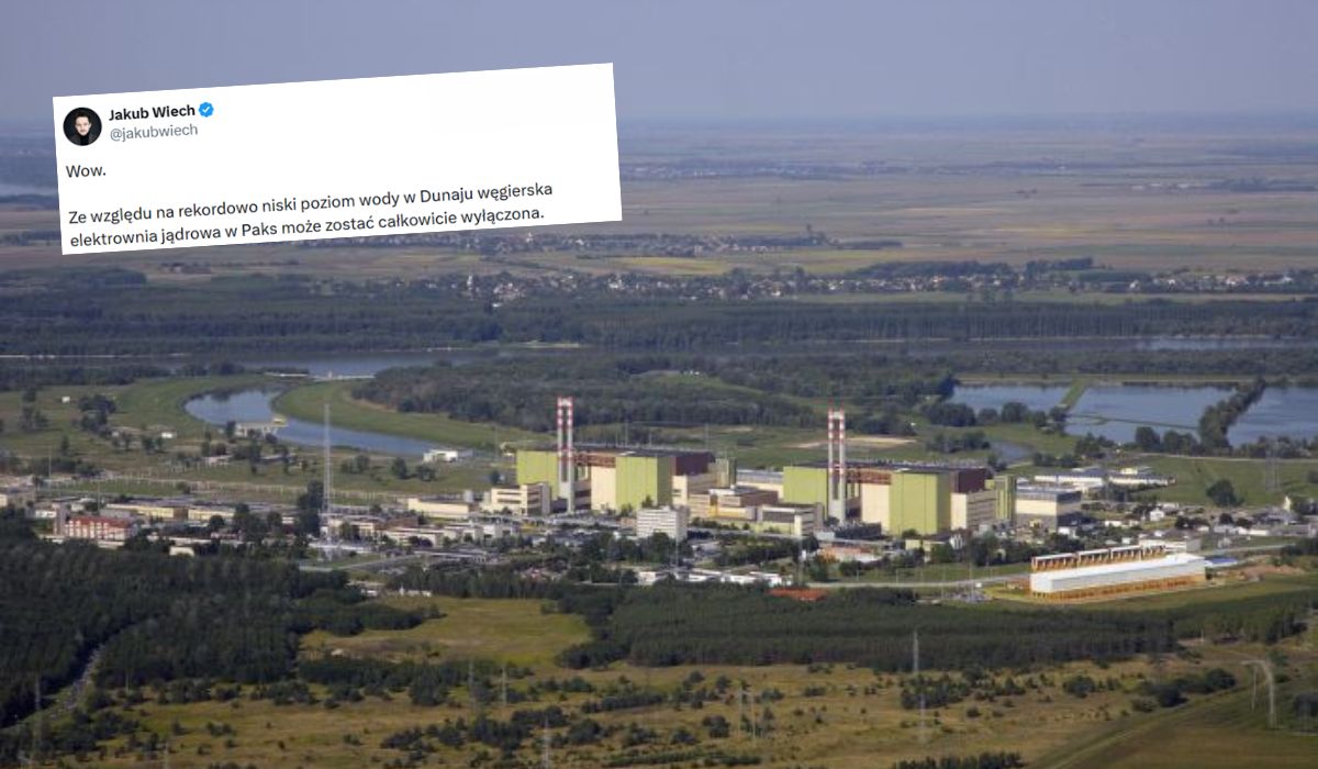 Węgry: przez wysychający Dunaj może dojść do wyłączenia jedynej elektrowni atomowej