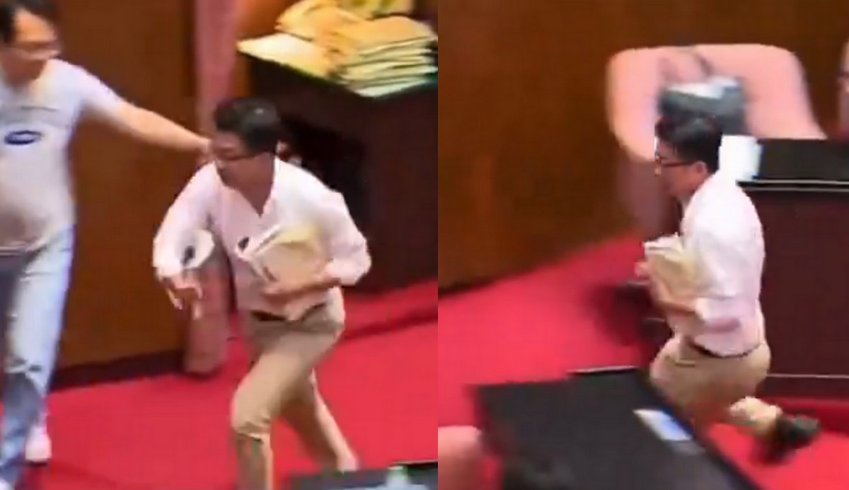 Tajwan: politycy pobili się w parlamencie, jeden z nich ukradł ustawę