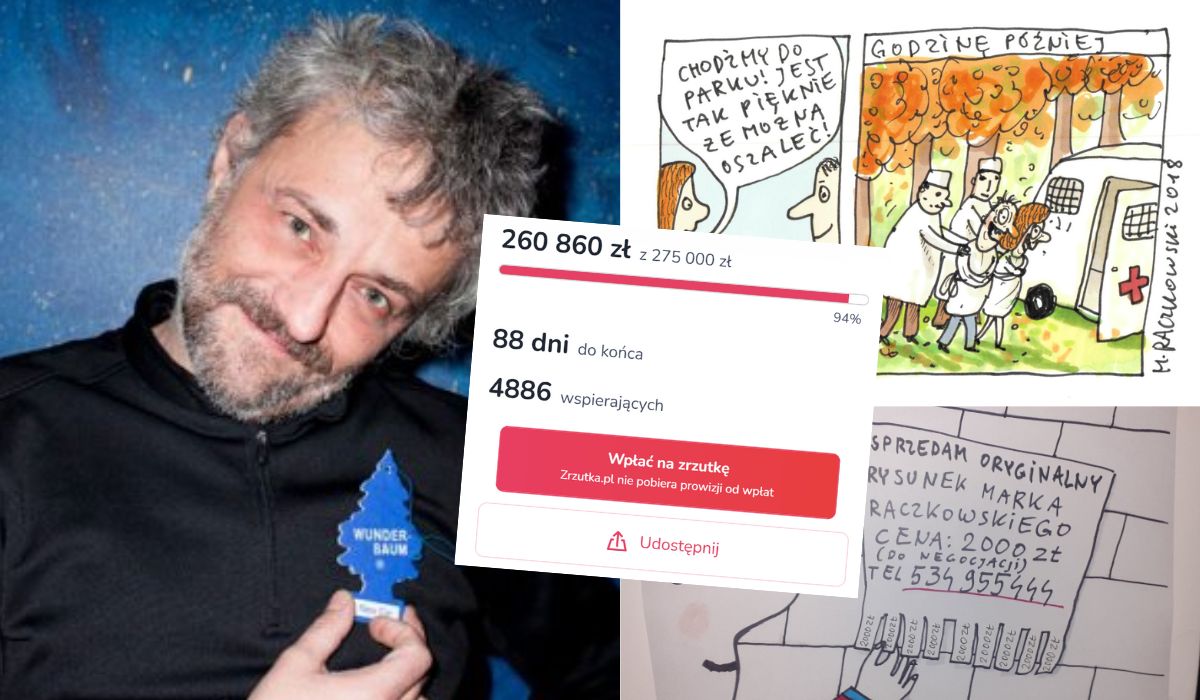 Trwa zbiórka na Marka Raczkowskiego, zasłużonego śmieszka i rysownika