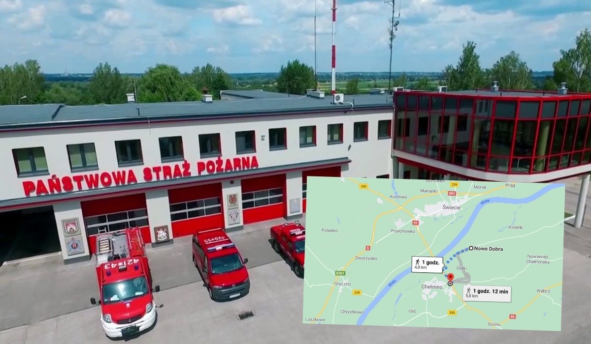 Chełmno: starsza pani miała zawał, ale nie miała telefonu, poszła do straży pożarnej, bo miała bliżej niż do szpitala