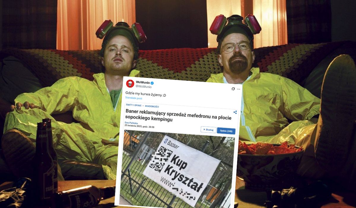 Sopot: policja zajmuje się zuchwałymi dilerami, którzy wieszają banery reklamujące mefedron