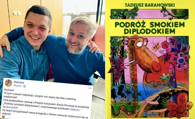 Będzie ekranizacja przygód smoka Diplodoka, jeszcze jeden powód, żeby być ostrożnym i żyć