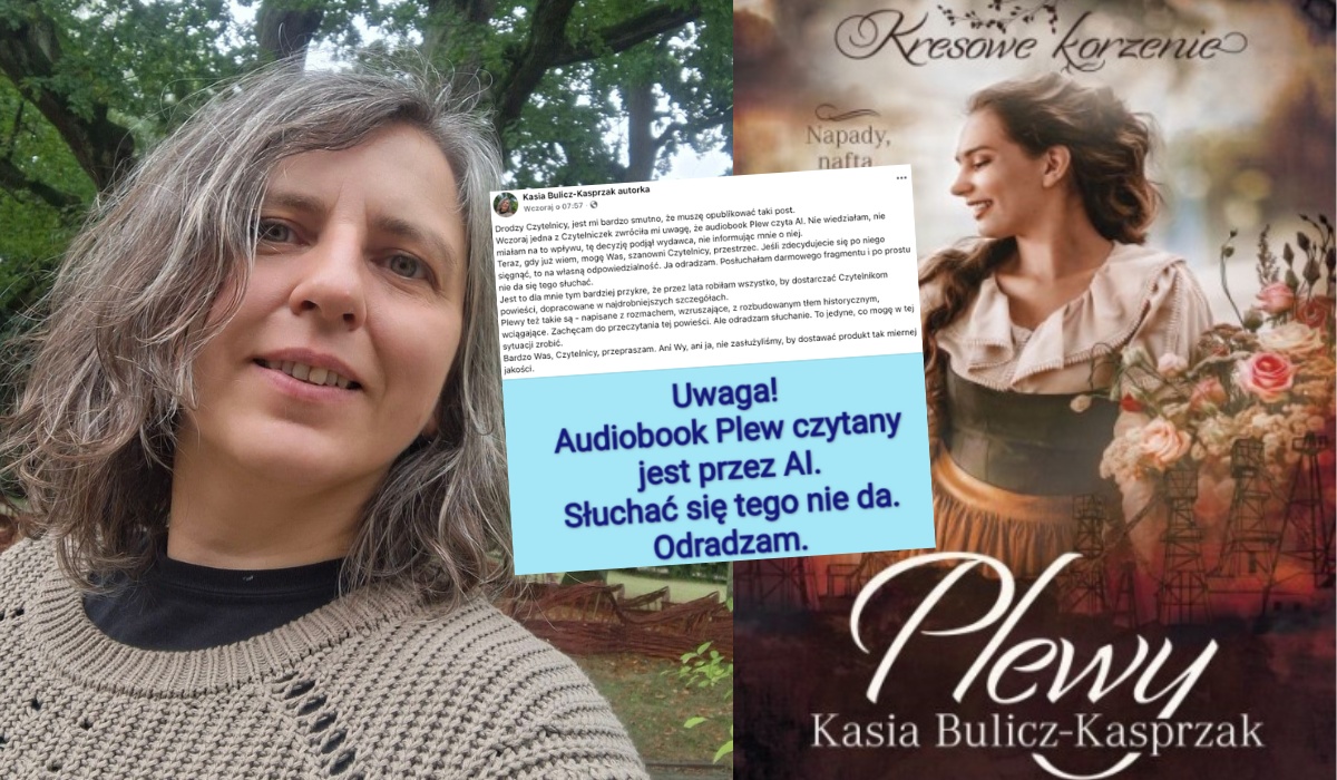 Autorka książki ostrzega: moja powieść została zamieniona w audiobook przez AI bez mojej wiedzy