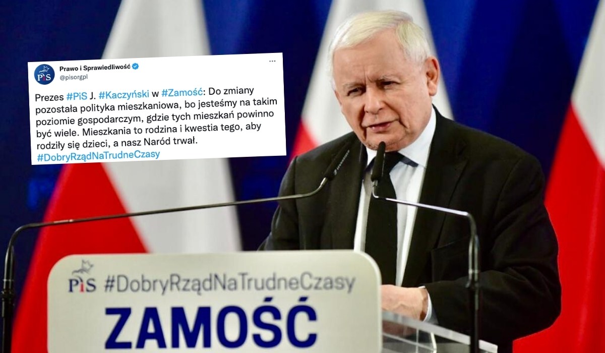 Prezes Kaczyński przyznał, że z programem Mieszkanie Plus ogólnie nie pykło i przegrali z deweloperami