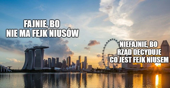 Singapur walczy z fake newsami: 10 lat więzienia za ich rozpowszechnianie