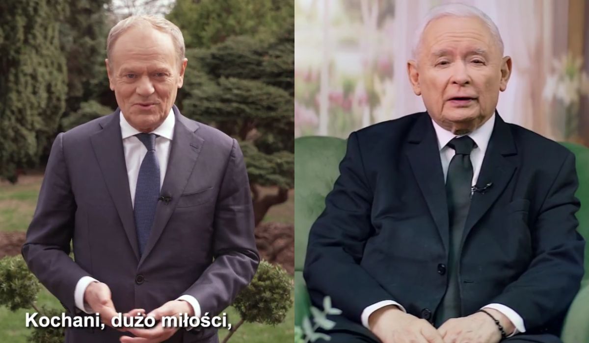 Tusk i Kaczyński złożyli życzenia wielkanocne. "Podważane są odwieczne reguły i fundamenty wspólnoty"