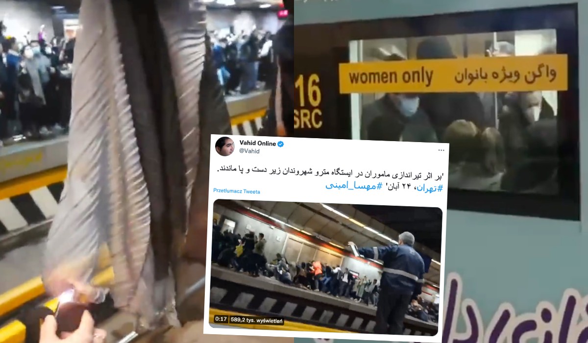 Iran: policja pałuje kobiety za odkryte włosy, miejscami wobec tłumu użyto broni