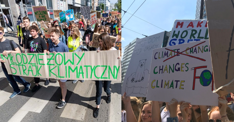 Przez Warszawę przeszedł Młodzieżowy Strajk Klimatyczny