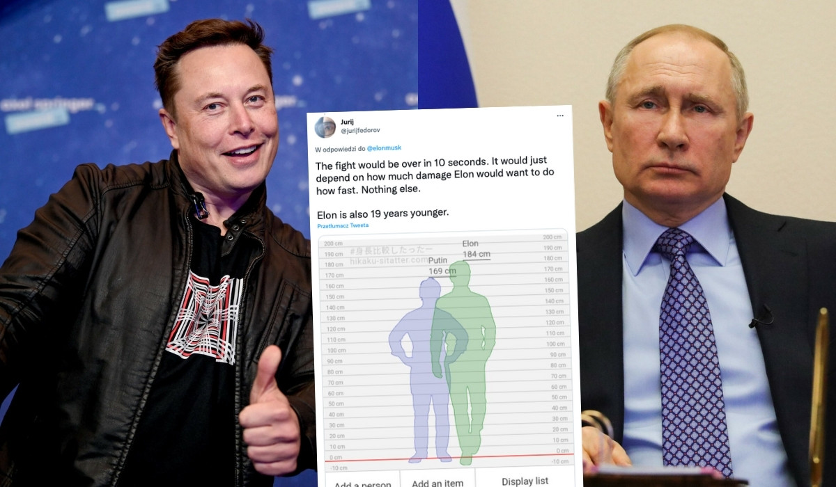 Elon Musk wyzwał Putina na pojedynek, stawką jest Ukraina