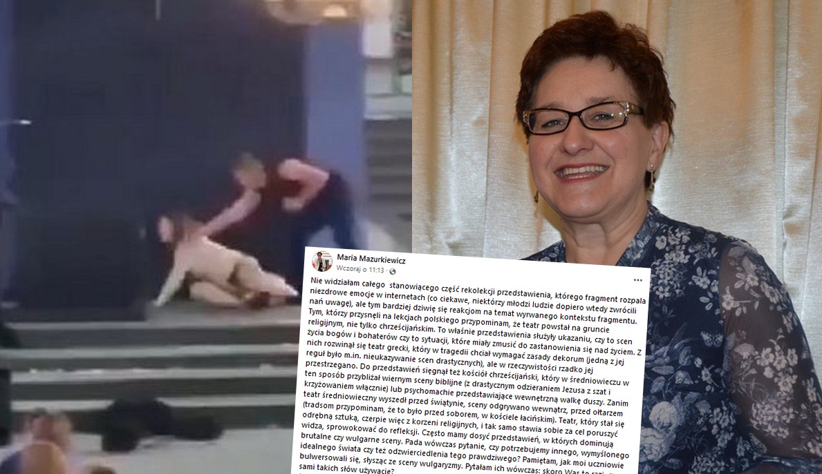 Wicekuratorka uważa, że filmik z rekolekcji "rozpala niezdrowe emocje w internetach" i jest "wyrwany z kontekstu"