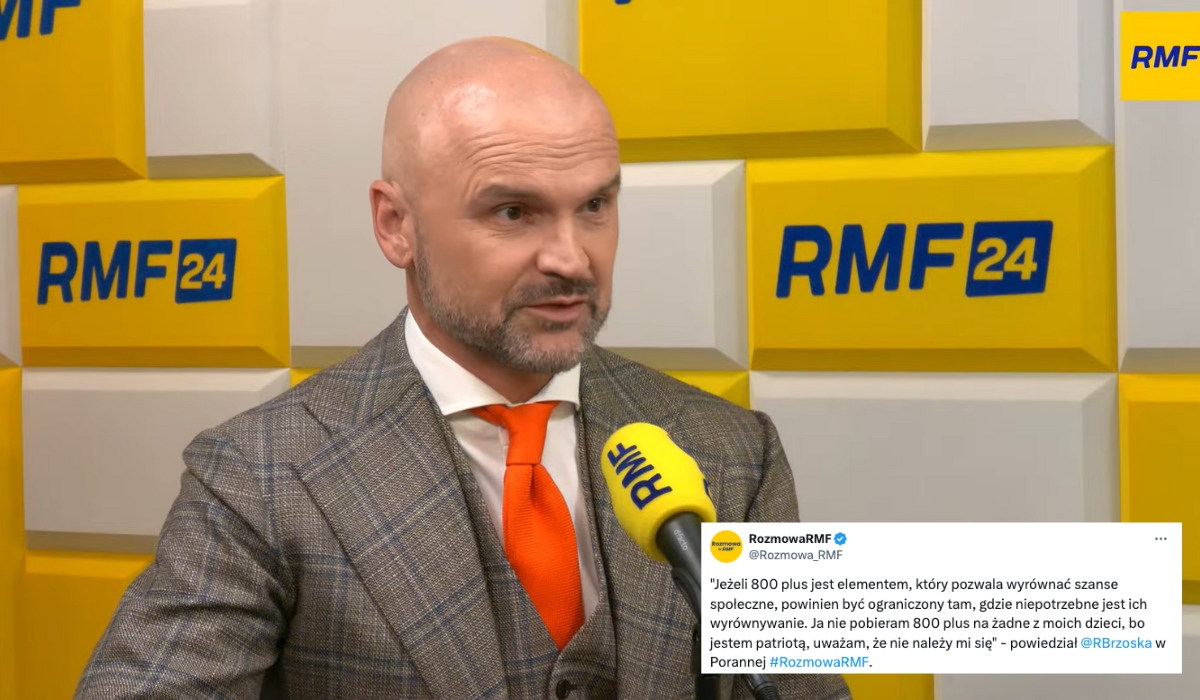 Brzoska alarmuje: mamy narastający kult przeciwko pracy, warto ograniczyć 800+