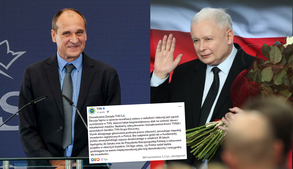 Po fikołku PiS ws. lex TVN głos zabrał zarząd spółki i sekretarz stanu USA