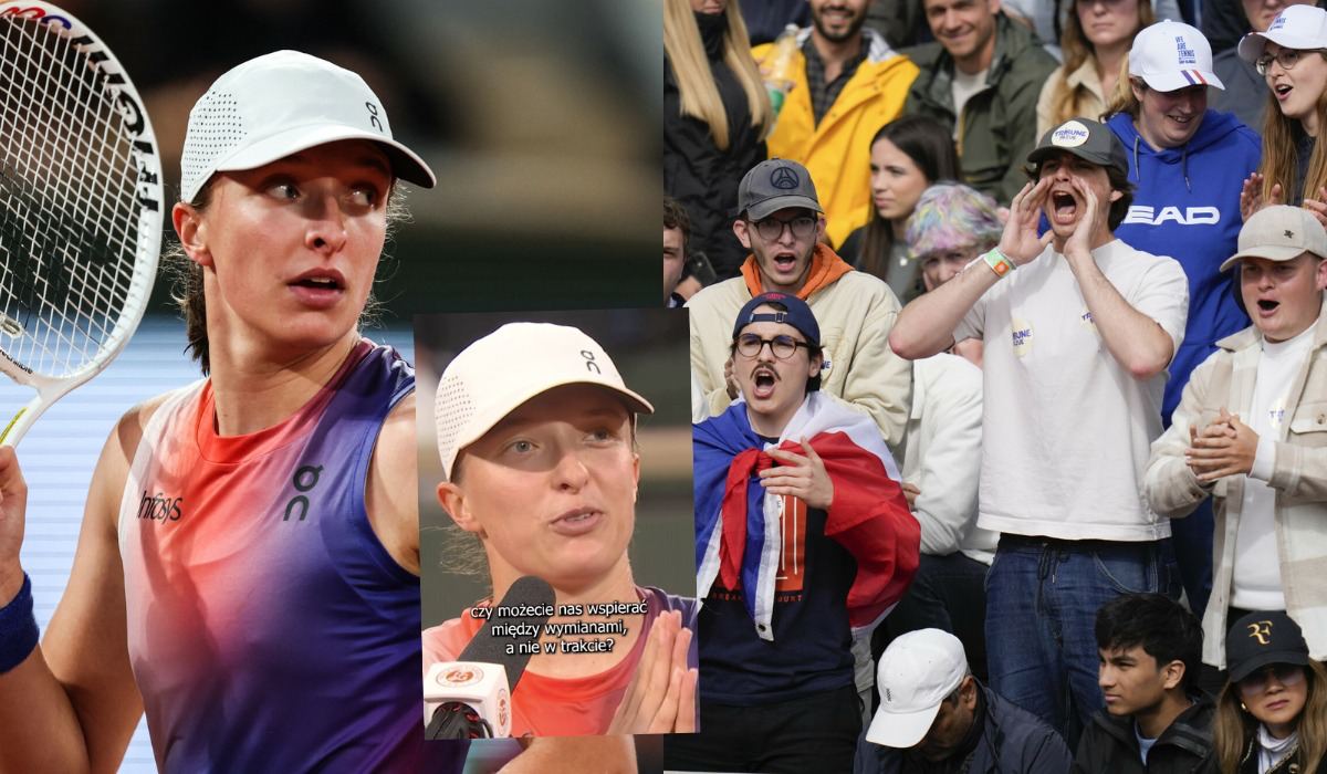 Iga Świątek kulturalnie acz stanowczo zaapelowała do francuskich kibiców, żeby przestali robić trzodę