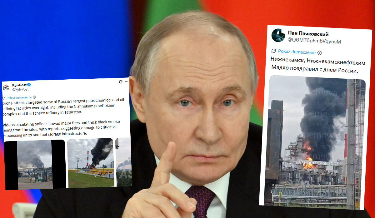 Ukraina znowu zaatakowała daleko od frontu: płoną zakłady chemiczne i kompleks petrochemiczny