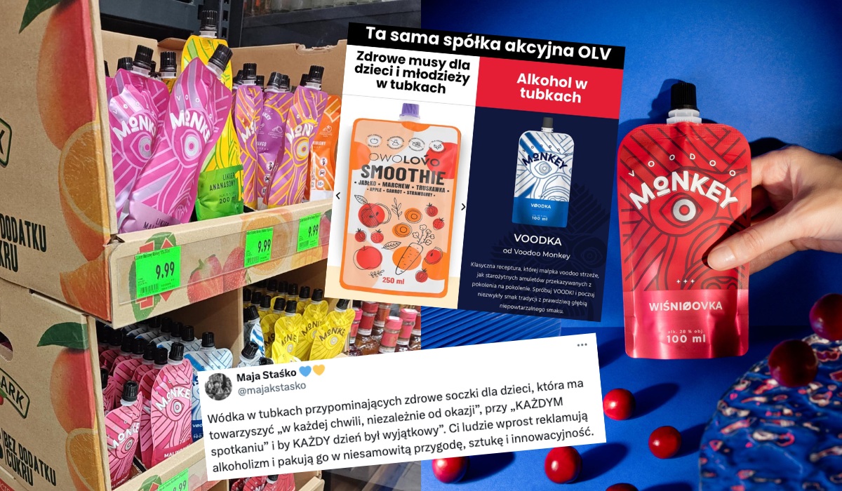 Maja Staśko alarmuje: do sklepów trafiły alkohole wyglądające jak musy dla dzieci