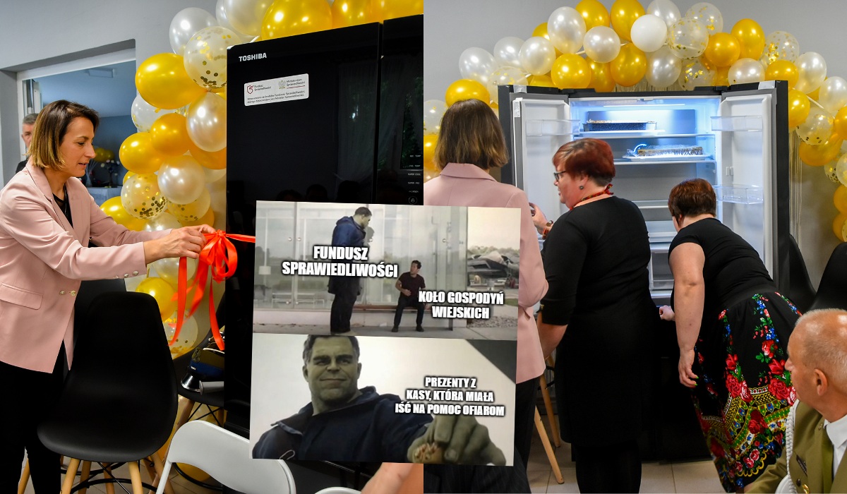Uroczyście otwarto lodówkę w Kole Gospodyń Wiejskich, pochodziła ze środków na ofiary przestępstw