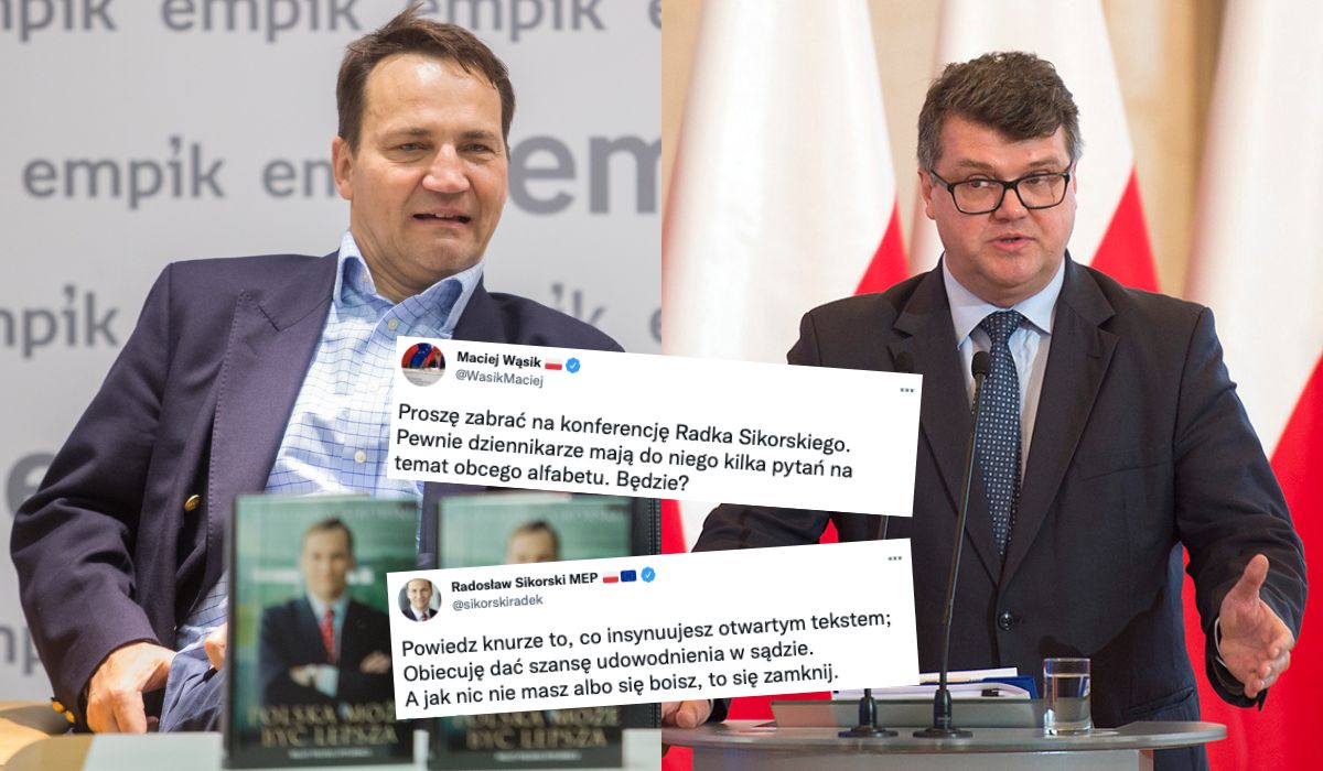 Radosława Sikorskiego znowu nieco poniosło i nazwał wiceszefa MSWiA, Macieja Wąsika, knurem