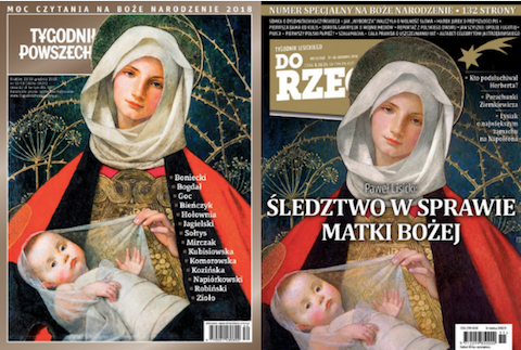 Identyczne świąteczne okładki "Do Rzeczy" i "Tygodnika Powszechnego"