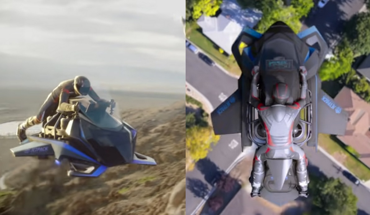 Firma Jetpack Aviation prezentuje latający motocykl z napędem odrzutowym dla policji