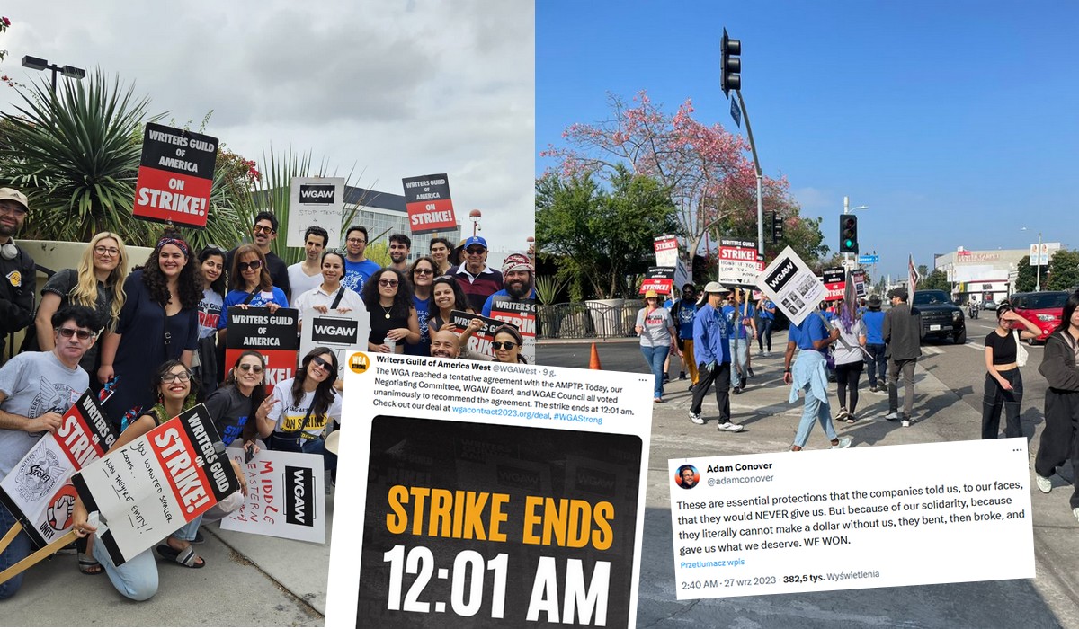 Hollywood: scenarzyści kończą strajk, udało im się wywalczyć dużą część postulatów