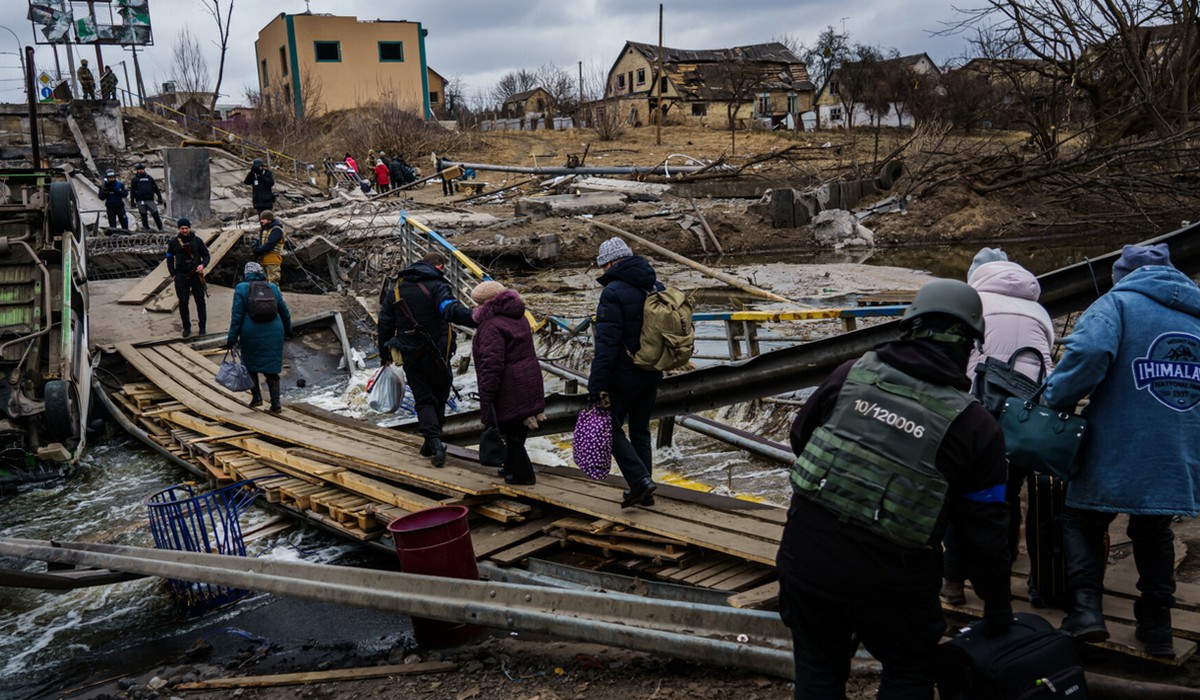Irpień, miasto na zachodnich przedmieściach Kijowa, został wyzwolony z rąk Rosjan
