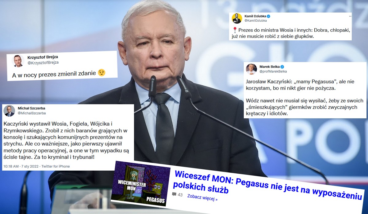 Prezes Kaczyński przyznał, że "mamy Pegasusa", ale zaprzecza, żeby był używany na opozycji