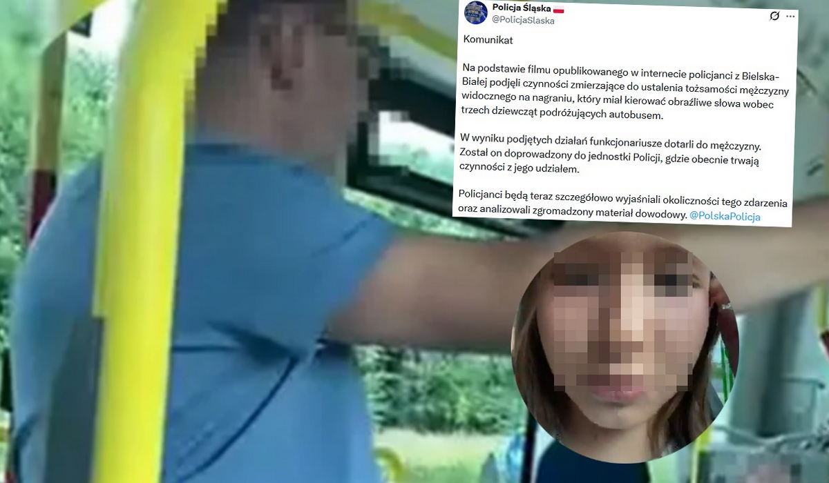 Mężczyzna, który zwyzywał w autobusie nastolatkę z Ukrainy, został zatrzymany i grozi mu wywalenie z roboty