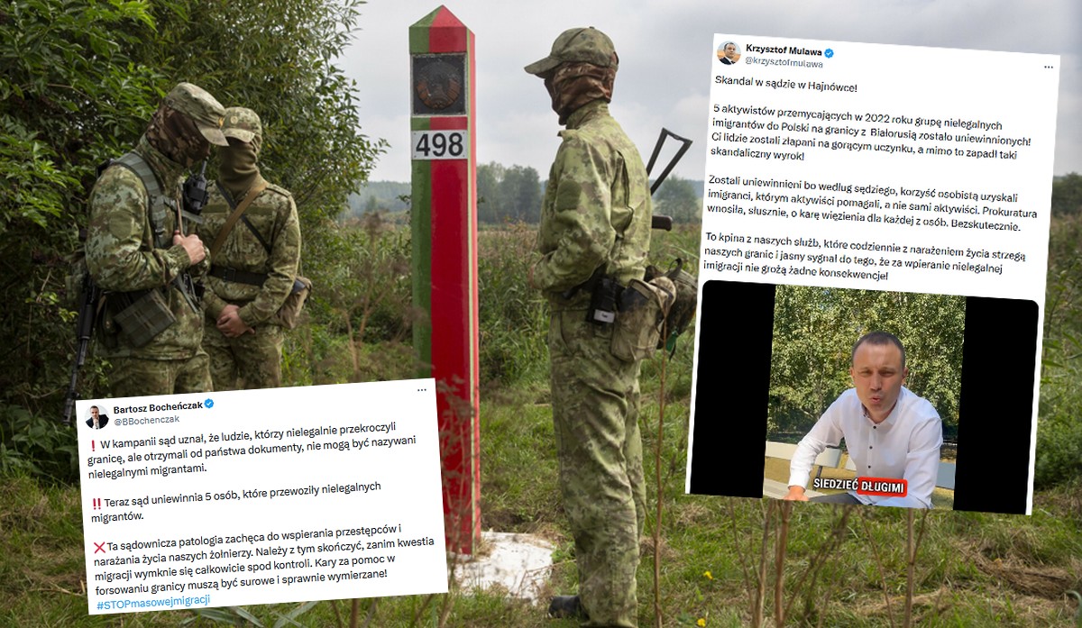 Konfederacja alarmuje, że osoby ratujące migrantów na granicy zostały uniewinnione