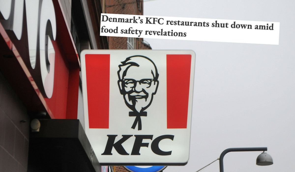 KFC zamyka restauracje w całej Danii po ujawnieniu skandalu, jedzenie nie trzymało prawie żadnych norm