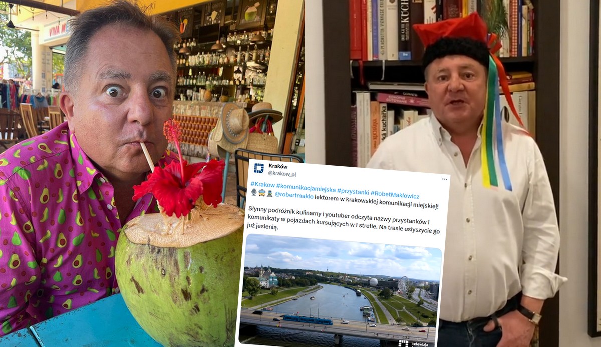 Robert Makłowicz będzie rozpromieniać mieszkańców Krakowa jako lektor w miejskiej komunikacji