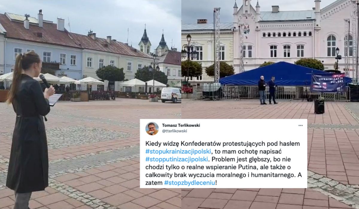 Dzisiejsza akcja "Stop ukrainizacji Polski" w Sanoku nie wyszła. Nikt nie przyszedł