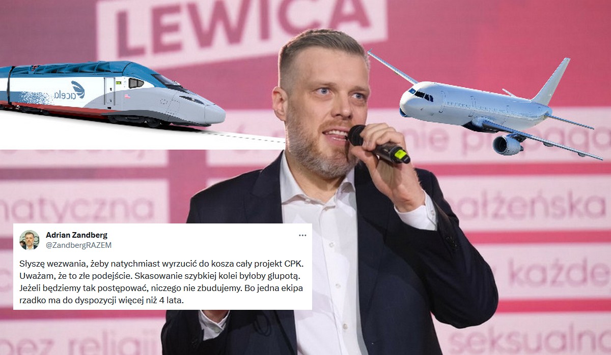 Zandberg broni CPK, uważa, że dobry projekt może wylecieć tylko za to, że rozpoczął go PiS